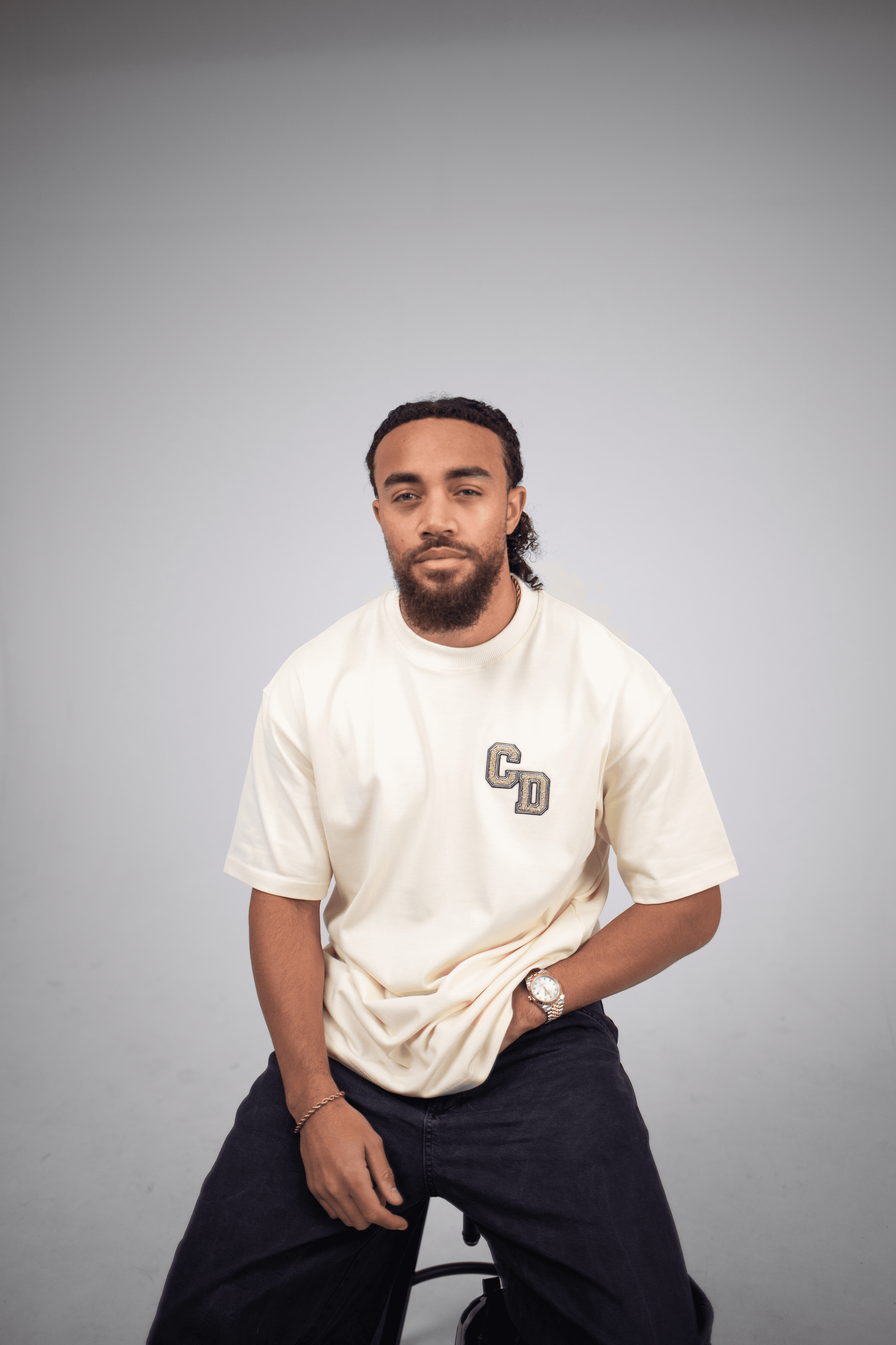 Cardair CD Logo Ecru T-Shirt